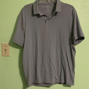 H&M Men's Polo in Classic Gray